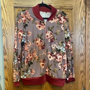Piphany floral bomber jacket